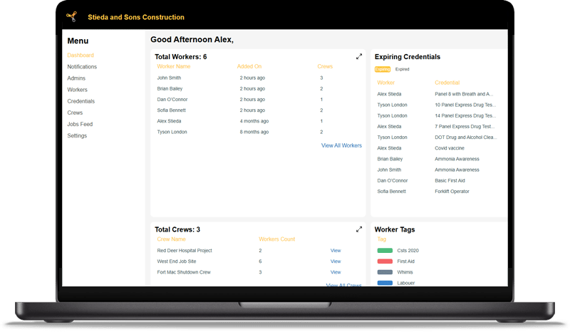 Tradeslink Enterprise Dashboard