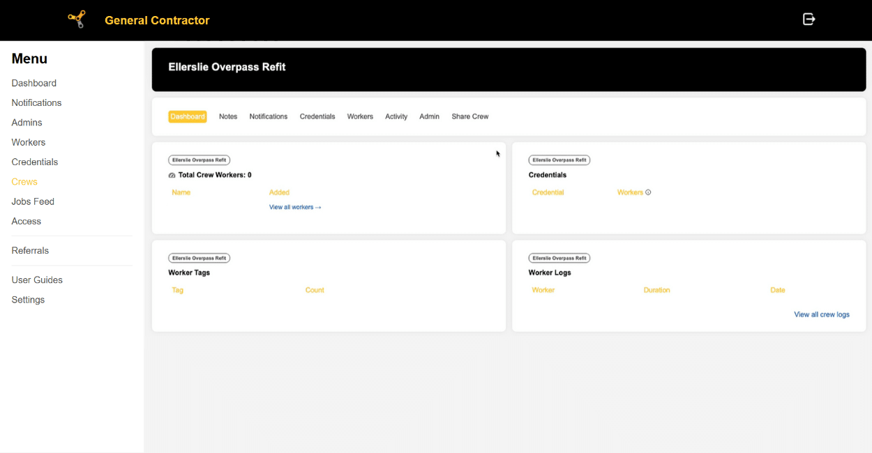 Gc Crew Dashboard
