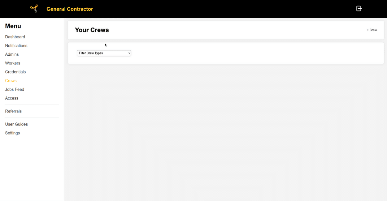 Gc Crew Menu (blank)