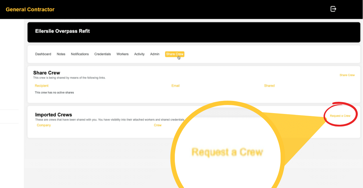 Gc Crew Request Button