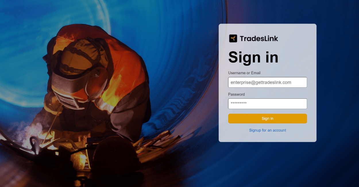 Log In Page